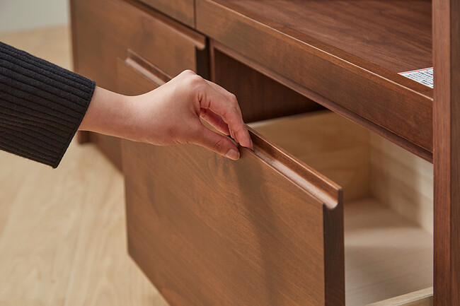 ANE キッチンカウンター（ウォールナット色） 