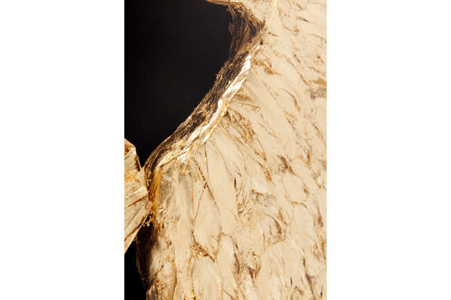 ウィングブラックゴールド120x120cm　ウォールデコレーション 