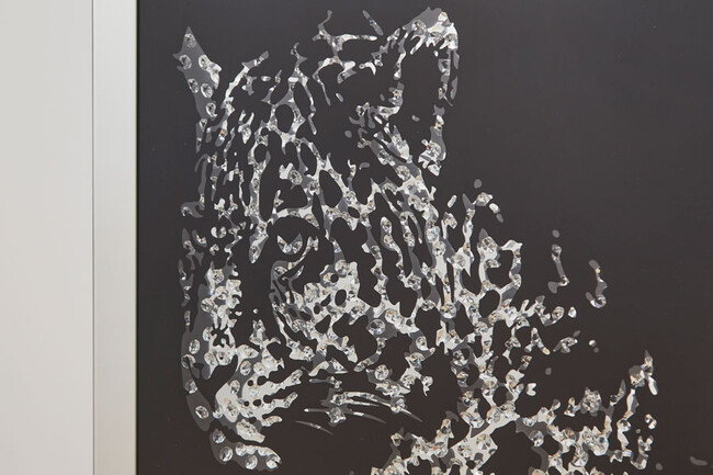 ミラーレオパード アート 