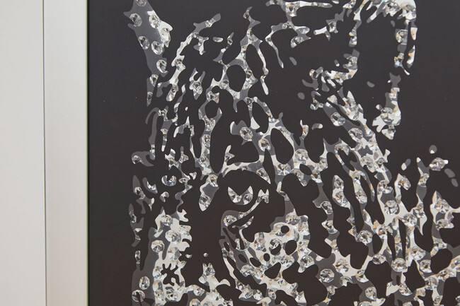 ミラーレオパード アート 