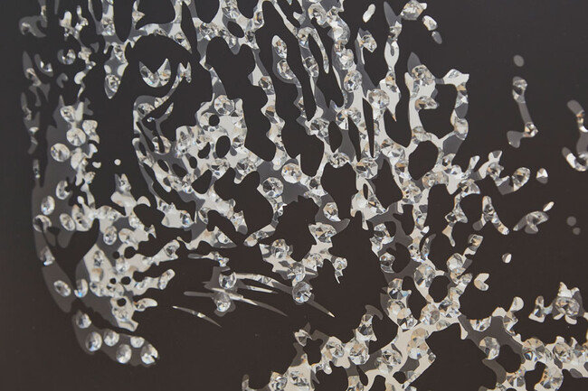 ミラーレオパード アート 