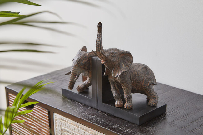 エレファント25cm（2 /セット） ブックエンド 