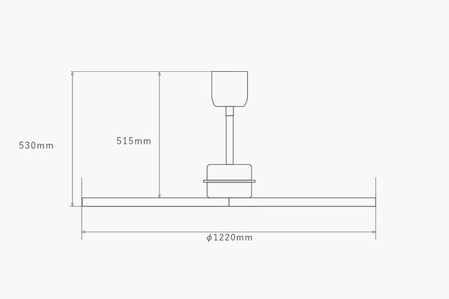 バスクウッド シーリングファン 