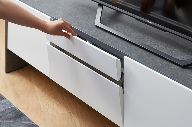 VIRAL（バイラル）テレビボード（ホワイト） 