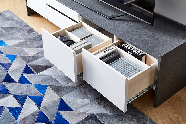 VIRAL（バイラル）テレビボード（ホワイト） 