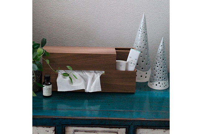 ウッドティッシュケース オーク 