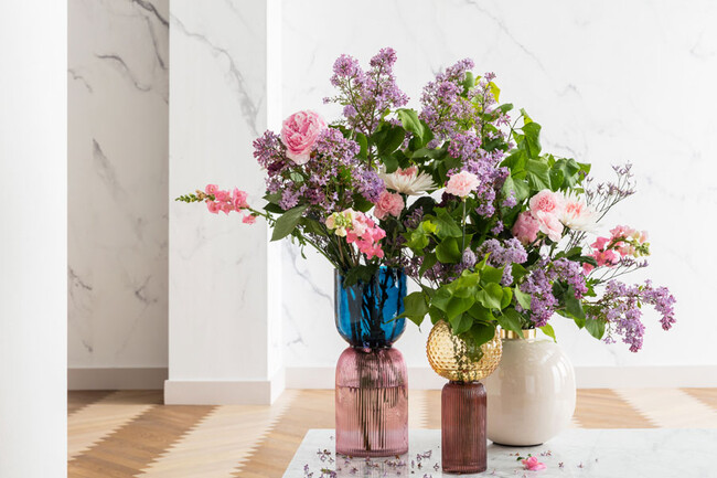 マーベラスデュオ ブルーパープル 40cm フラワーベース 