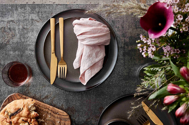 RAW デザートプレート メタリックブラウン 