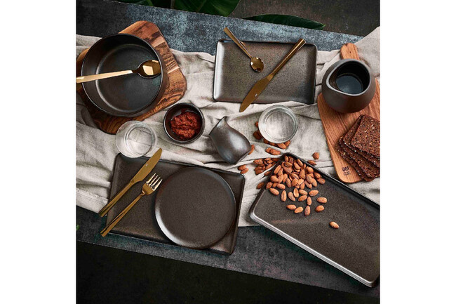 RAW デザートプレート メタリックブラウン 