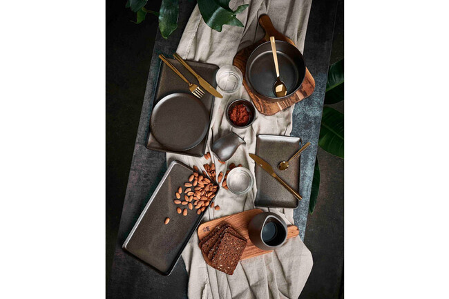 RAW デザートプレート メタリックブラウン 