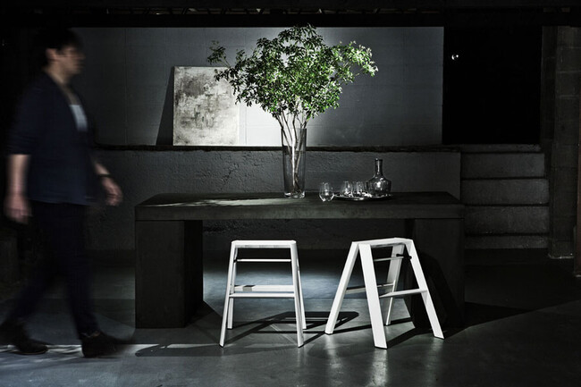 LUCANO（ルカーノ）2ステップ 脚立 ホワイト * 