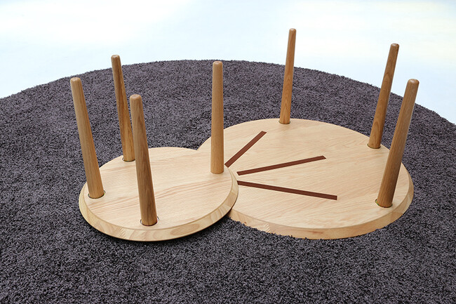 伸長式 69-2枚丸テーブル 