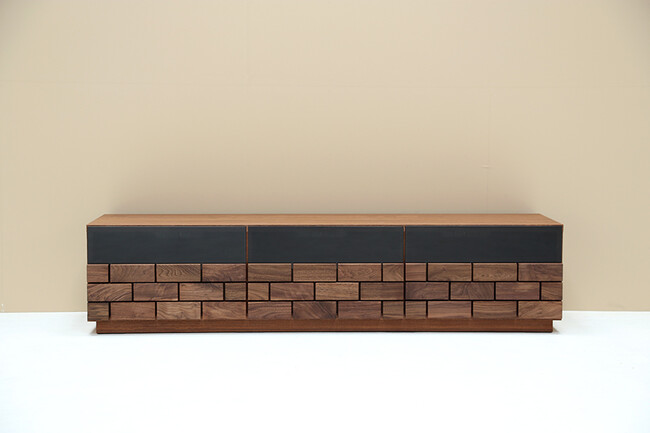 レンガ風テレビボード 