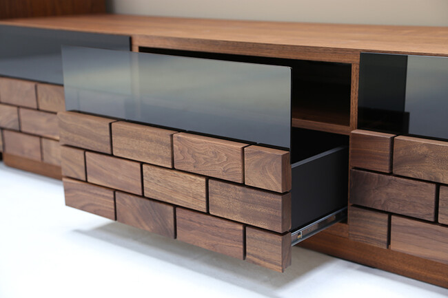 レンガ風テレビボード 
