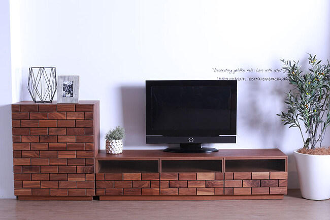 レンガ風70キャビネット 