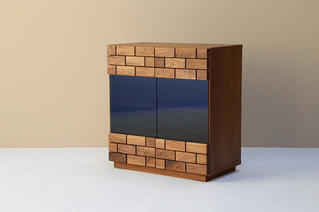 レンガ風80キャビネット 