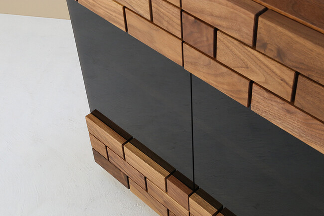 レンガ風80キャビネット 