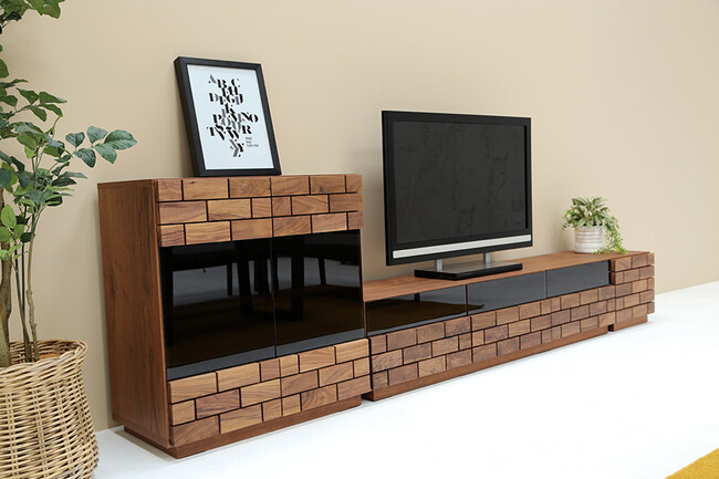 レンガ風80キャビネット 