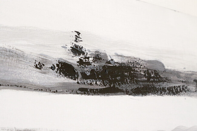 ボーダーブラックホワイト 80×100cm 