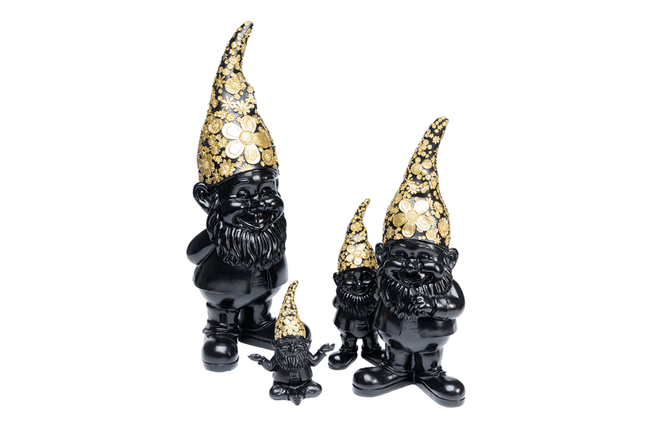 ノームスタンディング ブラックゴールド デコフィギア 