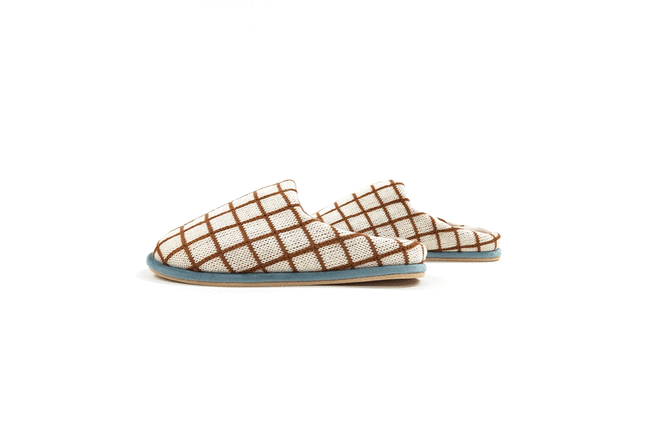 Skips! テスタバールームシューズ（M / チェックオフホワイト） 