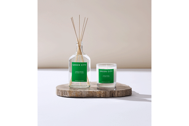 GREEN CITY キャンドル サンダルウッド&イランイラン * 