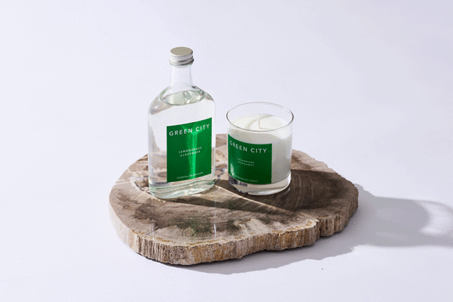 GREEN CITY キャンドル レモングラス&ラベンダー * 