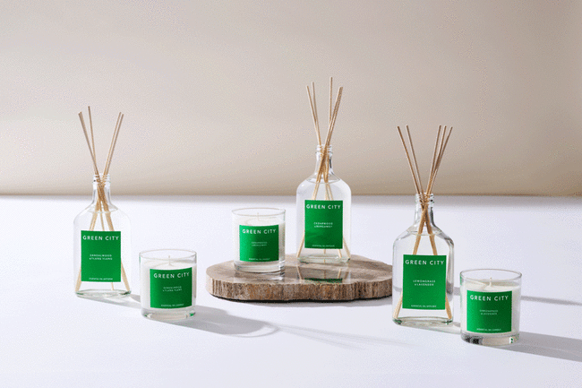 GREEN CITY キャンドル サンダルウッド&イランイラン * 
