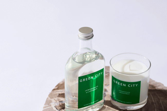 GREEN CITY キャンドル シダーウッド&ベルガモット * 