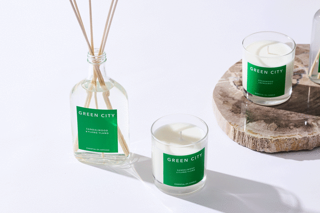 GREEN CITY キャンドル レモングラス&ラベンダー * 