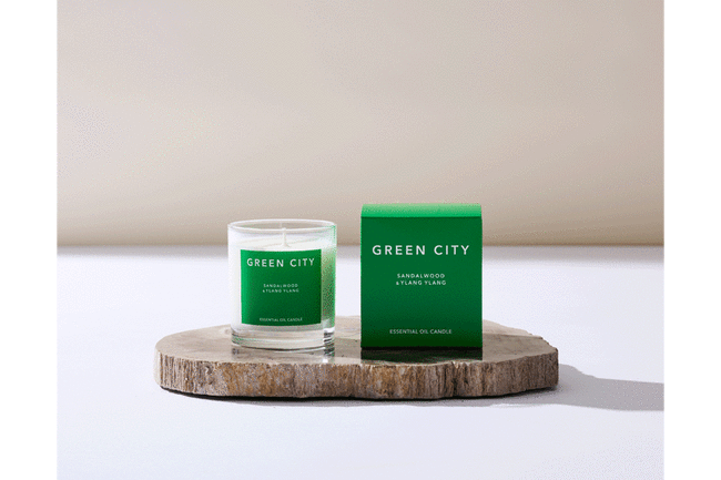 GREEN CITY キャンドル サンダルウッド&イランイラン * 