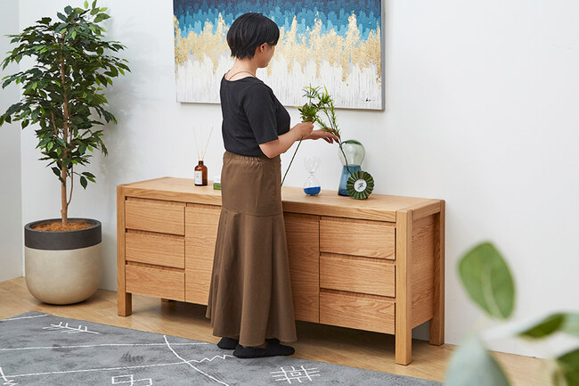 TRUNK（トランク）リビングボード（オーク） 