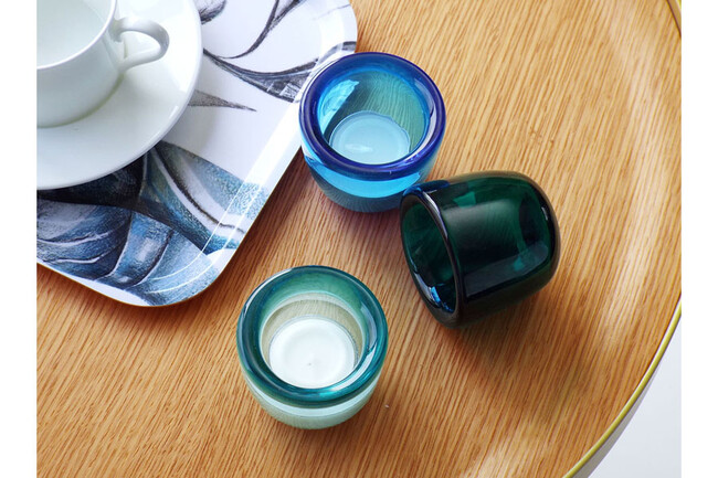 HAND-BLOWN GLASS TEA LIGHT（Almond Shell） * 