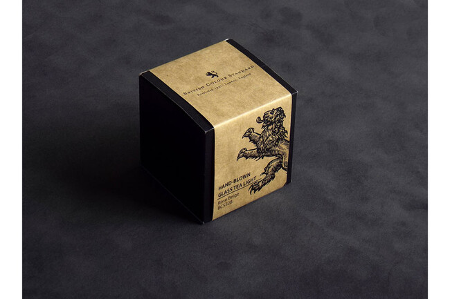 HAND-BLOWN GLASS TEA LIGHT（Almond Shell） * 