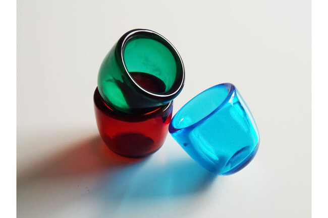 HAND-BLOWN GLASS TEA LIGHT（Almond Shell） * 