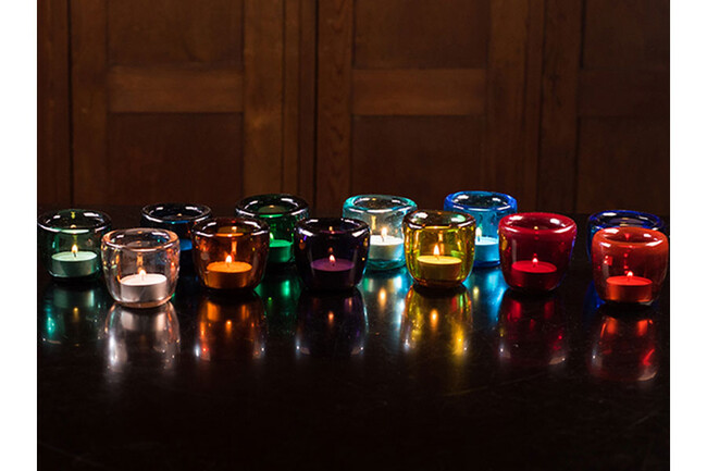 HAND-BLOWN GLASS TEA LIGHT（Almond Shell） * 