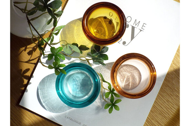 HAND-BLOWN GLASS TEA LIGHT（Almond Shell） * 