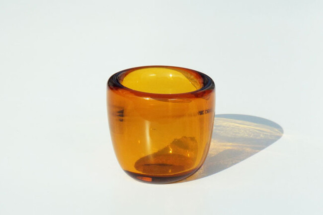 HAND-BLOWN GLASS TEA LIGHT 