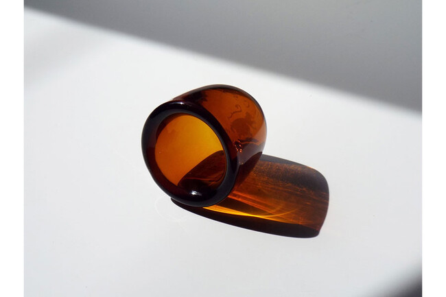 HAND-BLOWN GLASS TEA LIGHT（Almond Shell） * 