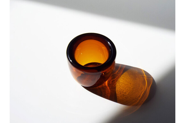 HAND-BLOWN GLASS TEA LIGHT（Almond Shell） * 