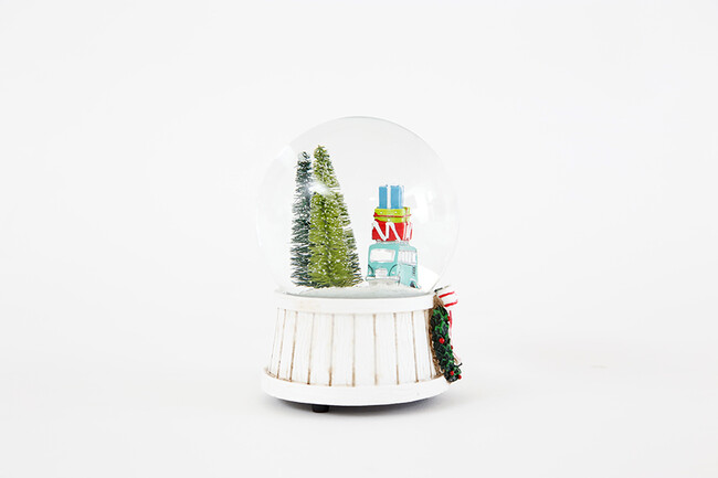 BUS CARRYING GIFT BOX SNOW GLOBE スノードーム * 
