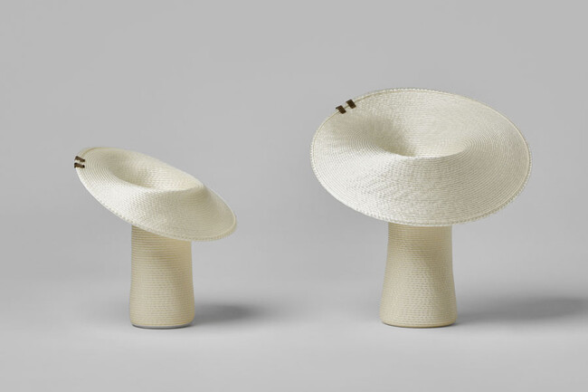 【新仕様】Lapel （ラペル）フラワーベース S beige（2クリップ） * ivory