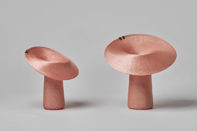 【新仕様】Lapel （ラペル）フラワーベース S beige（2クリップ） * coral