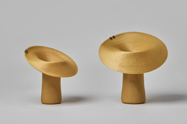 【新仕様】Lapel （ラペル）フラワーベース S beige（2クリップ） * amber