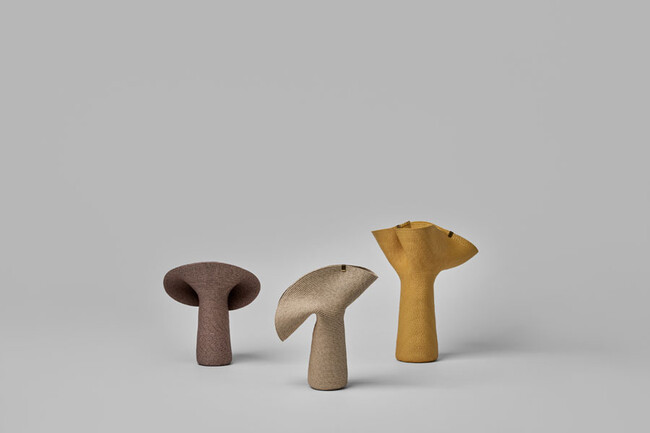 【新仕様】Lapel （ラペル）フラワーベース S beige（2クリップ） * 