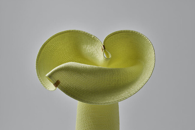 【新仕様】Lapel （ラペル）フラワーベース S beige（2クリップ） * 