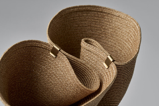 【新仕様】Lapel （ラペル）フラワーベース S beige（2クリップ） * 