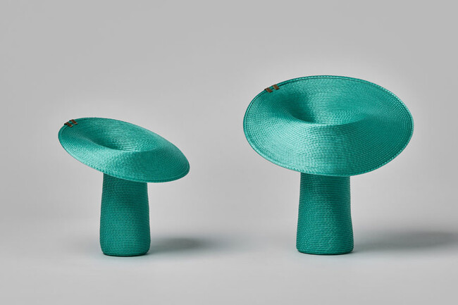 【新仕様】Lapel （ラペル）フラワーベース S beige（2クリップ） * emerald