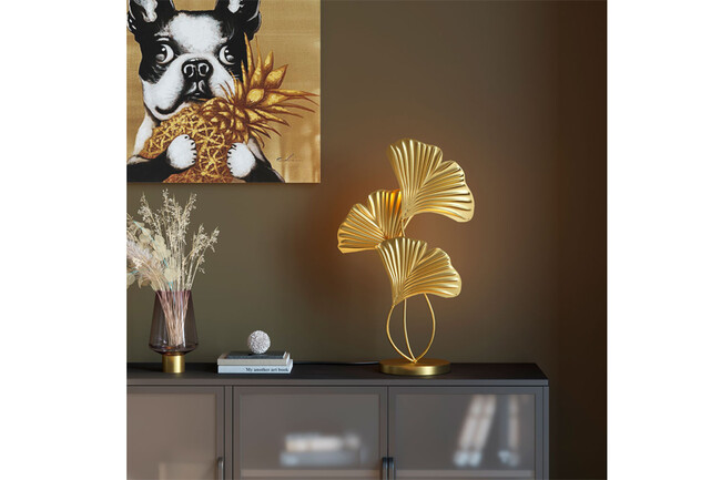 ドッグウィズパイナップル 80x80cm アート 