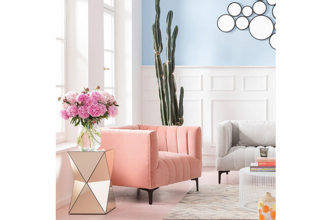 ラグジュアリートライアングルパール サイドテーブル 